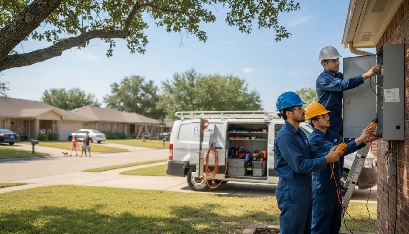 Certified electrician providing emergency electrical services in Sarona, WI